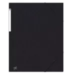 Oxford Top File+ Elasticated Folder, A3, Black