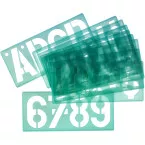 Linex trace-lettres, 100 mm, set de 10 pièces