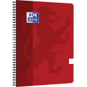 Oxford School Touch bloc spirale, ft A4, 140 pages, ligné, rouge