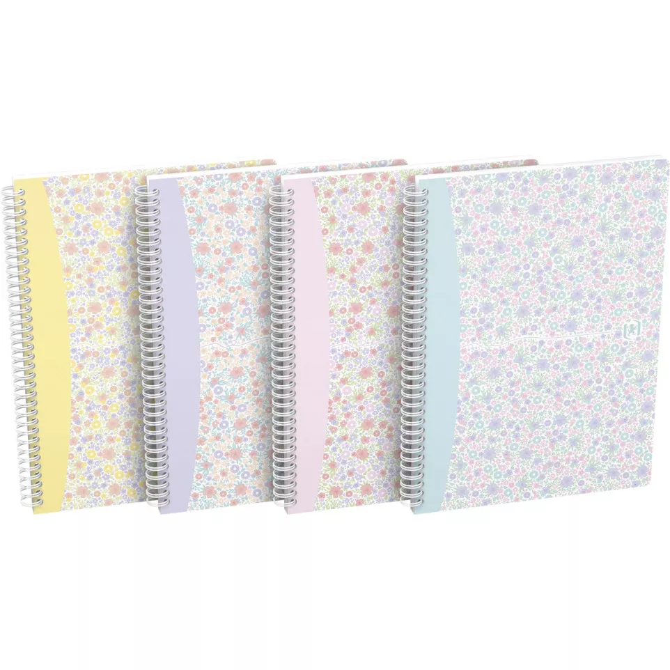 Oxford Floral Spiral Notebook, B5, 60...