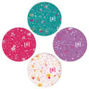 Oxford Floral softcover spiraalschrift, ft A5, 60 vel, geruit 5 mm, 4 geassorteerde designs