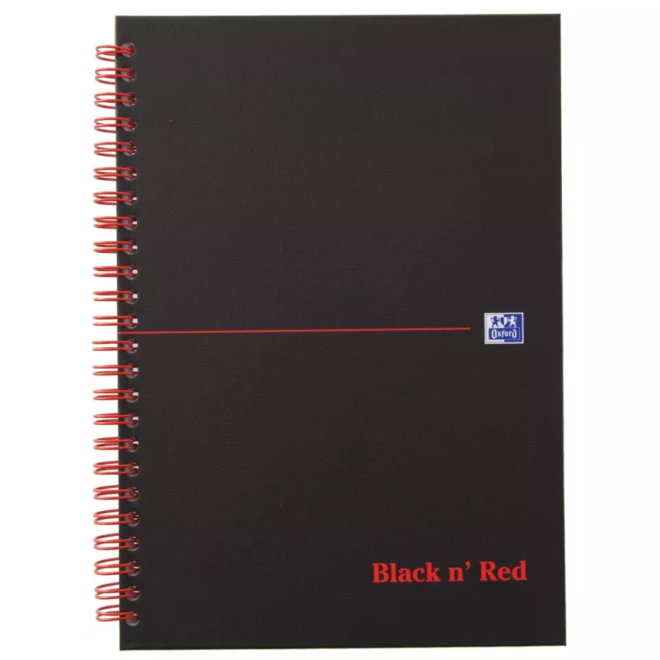 Oxford BLACK N' RED cahier spiralé en...