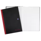 Oxford Black n' Red A4 Hardback Ruled Notebook, 192 Pages
