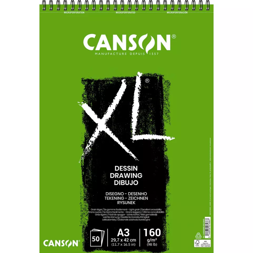 Canson bloc de dessin XL 160g/m² ft...