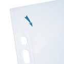 OXFORD Quick'in pochette perforée, A4, en PP clair, 11 trous, 70 micron, boîte de 100 pièces