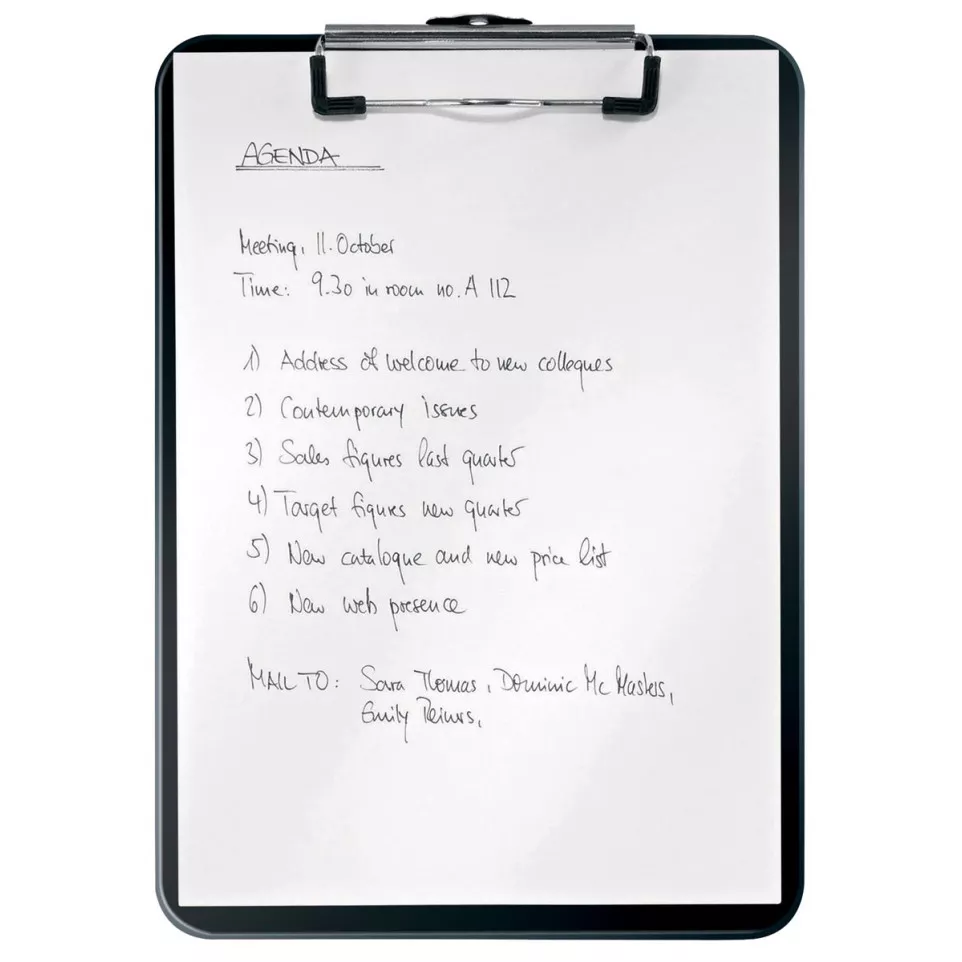 Leitz WOW A4 Clip Board Black