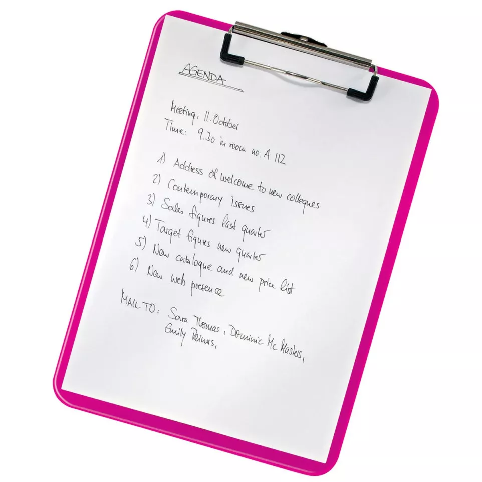 Leitz WOW clipboard A4 pink