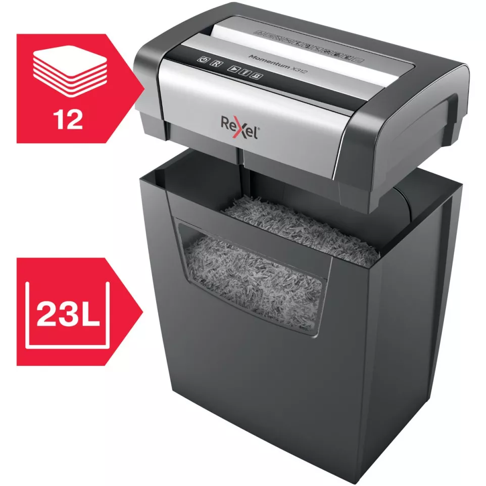Rexel Momentum papiervernietiger X312