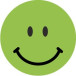 Avery rating dots, diameter 19 mm, rol met 250 stuks, smiley, groen