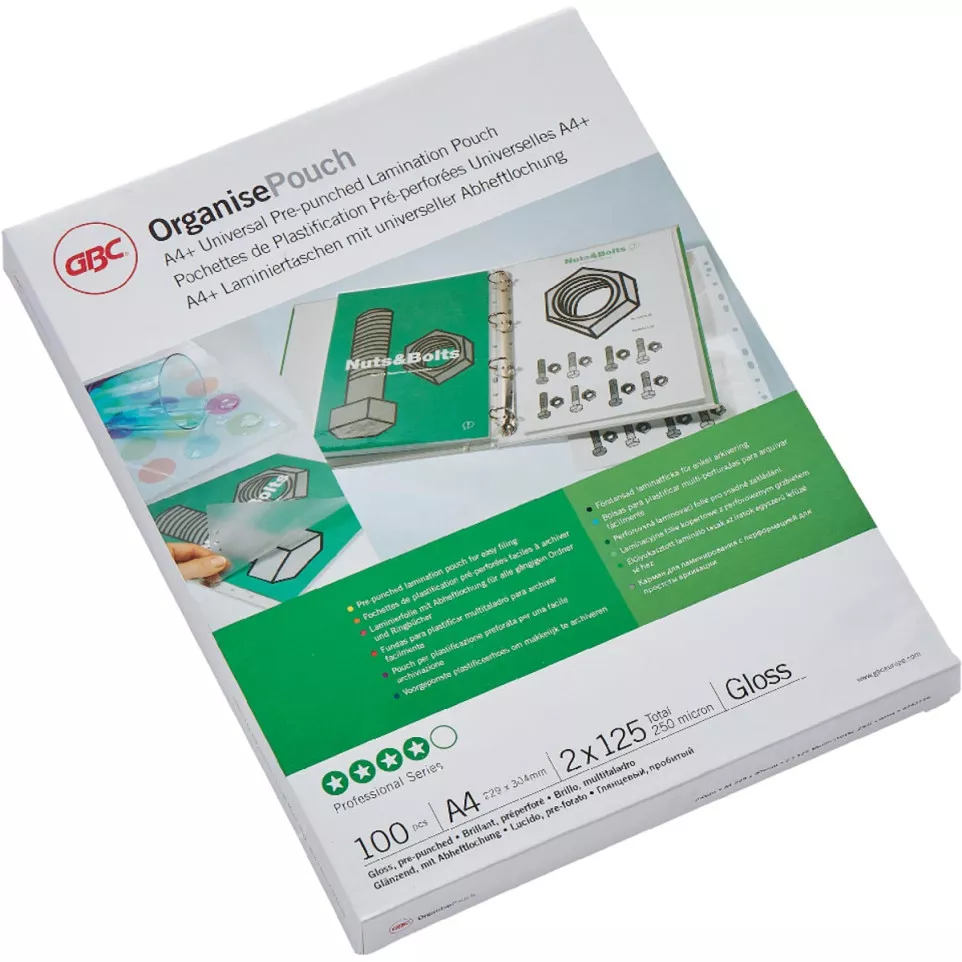 GBC Organise Laminating Pouches A4...