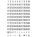 Avery Dennison Number and Letter Labels 1-100, 2 Sheets, Black on White