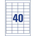 Avery Zweckform 3657 Universal Labels Ultragrip White 100 Sheets 48.5 x 25.4 mm