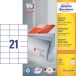 Avery Zweckform 3652, étiquettes universelles, Ultragrip, blanc, 100 feuilles, 70 x 42,3 mm