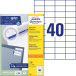 Avery Zweckform 3651 Universal Labels Ultragrip White 100 Sheets 52.5 x 29.7 mm