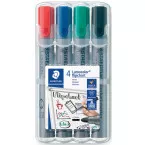 Staedtler Lumocolor Whiteboard Markers Assorted Colors Set of 4