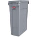 Rubbermaid afvalcontainer Slim Jim, 87 liter, grijs