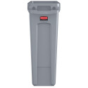 Rubbermaid afvalcontainer Slim Jim, 87 liter, grijs
