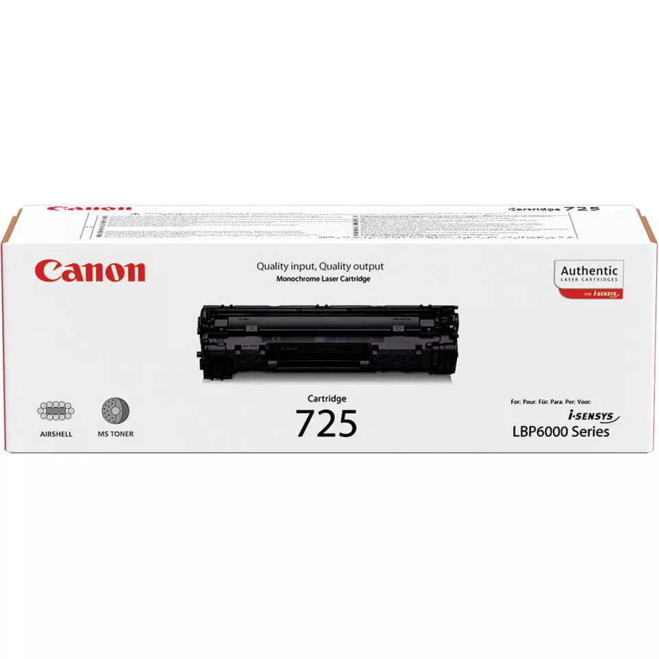 Canon toner 725, 1.600 pagina's, OEM...