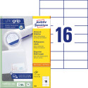 Avery Zweckform 3484, étiquettes universelles, Ultragrip, blanc, 100 feuilles, 105 x 37 mm