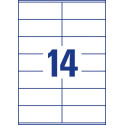 Avery Zweckform 3477, étiquettes universelles, Ultragrip, blanc, 100 feuilles, 105 x 41 mm