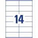 Avery Zweckform 3477, étiquettes universelles, Ultragrip, blanc, 100 feuilles, 105 x 41 mm
