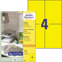 Avery Dennison Universal Colored Labels 105 x 148 mm (W x H), 400 pieces, yellow