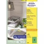 Avery Dennison Universal Colored Labels 105 x 148 mm, 400 Pieces, Green