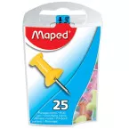 Maped épingles d'affichage, boîte distributrice de 25 pièces