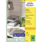 Avery gekleurde universele etiketten ft 70 x 37 mm (b x h), 2400 stuks, groen