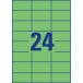 Avery Dennison Universal Colored Labels 70 x 37 mm (W x H), 2400 sheets, green