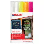 Edding 4095 Chalk Markers Assorted Colors Set of 5