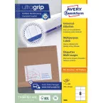 Avery Zweckform 3426, étiquettes universelles, Ultragrip, blanc, 100 feuilles, ft 105 x 70 mm
