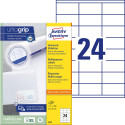 Avery Zweckform 3422, Universele etiketten, Ultragrip, wit, 100 vel, 24 per vel, 70 x 35 mm