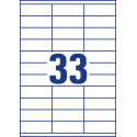 Avery Zweckform 3421, étiquettes universelles, Ultragrip, blanc, 100 feuilles, 70 x 25,4 mm