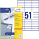Avery Zweckform 3420 Universal Labels Ultragrip White 100 Sheets 70 x 16.9 mm
