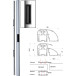 Hoofdbandprofiel met geïntegreerde magneten DIAX BO900RP 3V (3 magneten) / pce