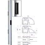 DIAX PBO300RP profile strip with integrated suction cups (1 suction cup) / pc