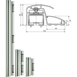 250cm Strip Kit with Two Integrated 400kg Suction Pads and Signal Contact per piece