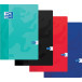 Oxford School cahier, ft A4, 120 pages (60 feuilles), quadrillé 5 mm, couleurs assorties