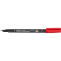 Staedtler Lumocolor 318, marqueur OHP, permanent, 0,6 mm, rouge
