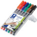 Staedtler Lumocoler 317, OHP-marker, permanent, 1,0 mm, etui van 6 stuks in geassorteerde klassieke kleur