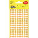Avery Etiquettes ronds diamètre 8 mm, orange clair, 416 pièces
