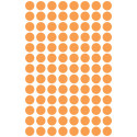 Avery Etiquettes ronds diamètre 8 mm, orange clair, 416 pièces