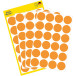 Avery Dennison Round Labels 18 mm Light Orange Pack of 96