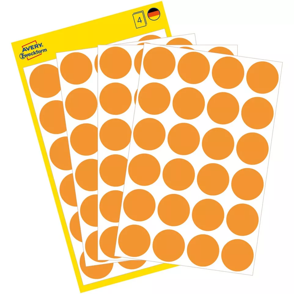Avery Dennison Round Labels 18 mm...
