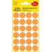 Avery Dennison Round Labels 18 mm Light Orange Pack of 96