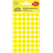 Avery Etiquettes ronds diamètre 12 mm, jaune, 270 pièces