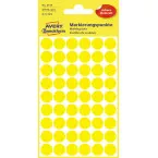 Avery Round Labels 12 mm Diameter Yellow 270 Pack