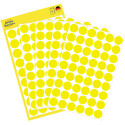 Avery Etiquettes ronds diamètre 12 mm, jaune, 270 pièces