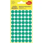 Avery Ronde etiketten diameter 12 mm, groen, 270 stuks